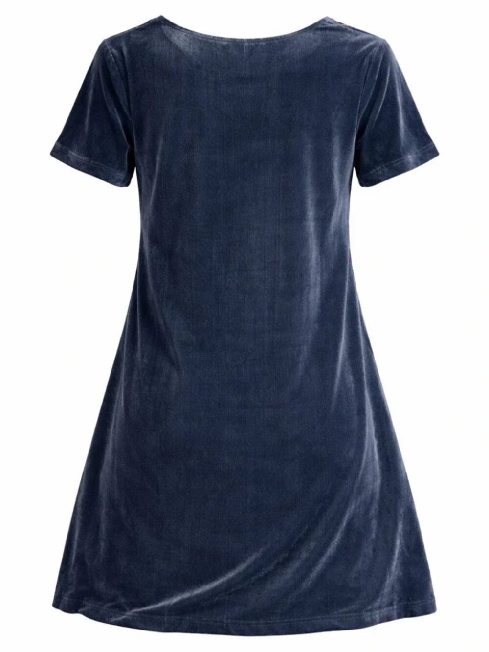 Sundance blue silk blend velvet V-neck boho dress XL - Picture 3 of 4